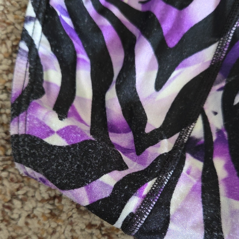 Speedo Black and Purple Patterned Swimwear - Picture 4 of 9
